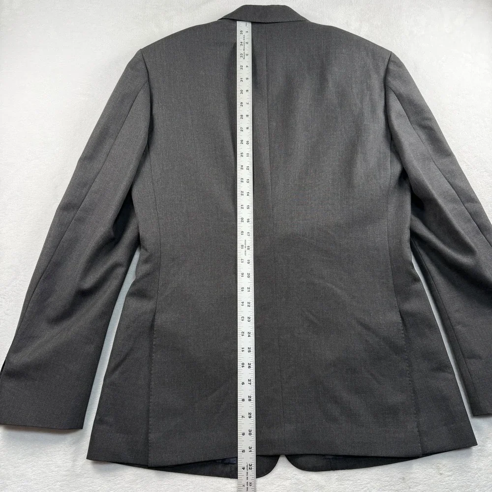 Michael Andrews BESPOKE Holland Sherry Suit 42LT 36x33 Charcoal Surgeon Cuffs